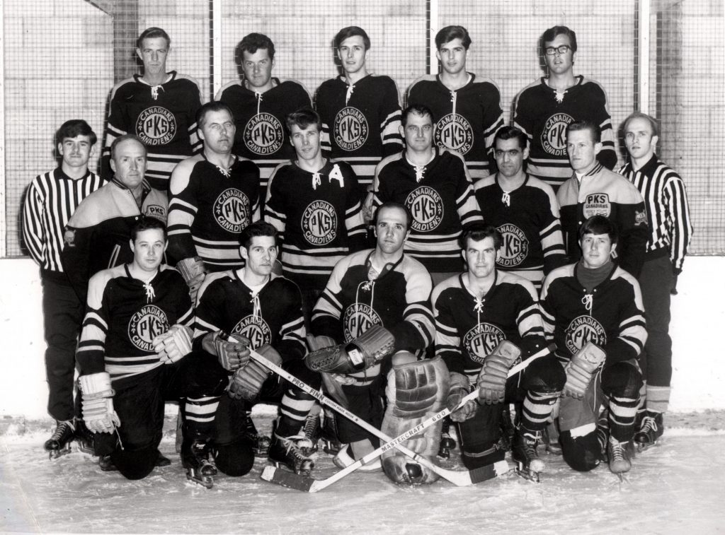 1968 - Welland Canal project employees represented the company well on the PKS Canadiens hockey team.