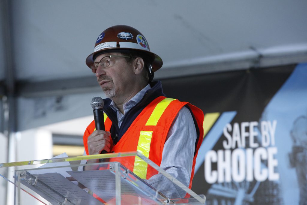 Sound Transit CEO Peter Rogoff speaks about Sound Transit's commitment to build work safely. Sound Transit has nearly 1,800 craft workers on its construction sites.