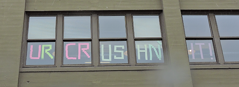 Downtown office workers and residents cheered the project along the way with window signs. “I don’t think any of us anticipated the extent to which it would elicit this sort of emotional response from Seattle,” said Alex Prentiss, Kiewit public information officer.