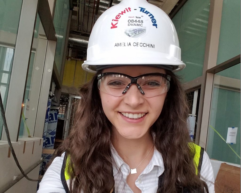 Amelia Cecchini (Oregon State University) said that as an engineer intern on the U.S. Department of Veterans Affairs Eastern Colorado Medical Center project in Colorado, “I was thrown right into everything from the start and have been given so many opportunities to prove what I’m capable of. My mentors have done an incredible job of helping me learn new things every single day.”
