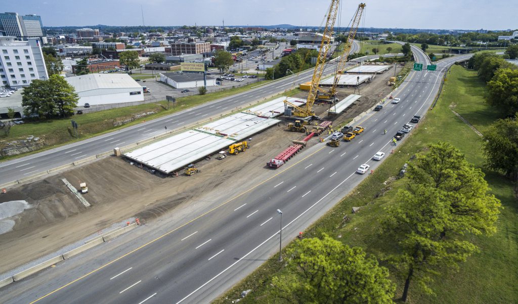 The Fast Fix 8 project included installing eight new bridges in Nashville’s busy downtown corridor. The project was completed seven months ahead of schedule.