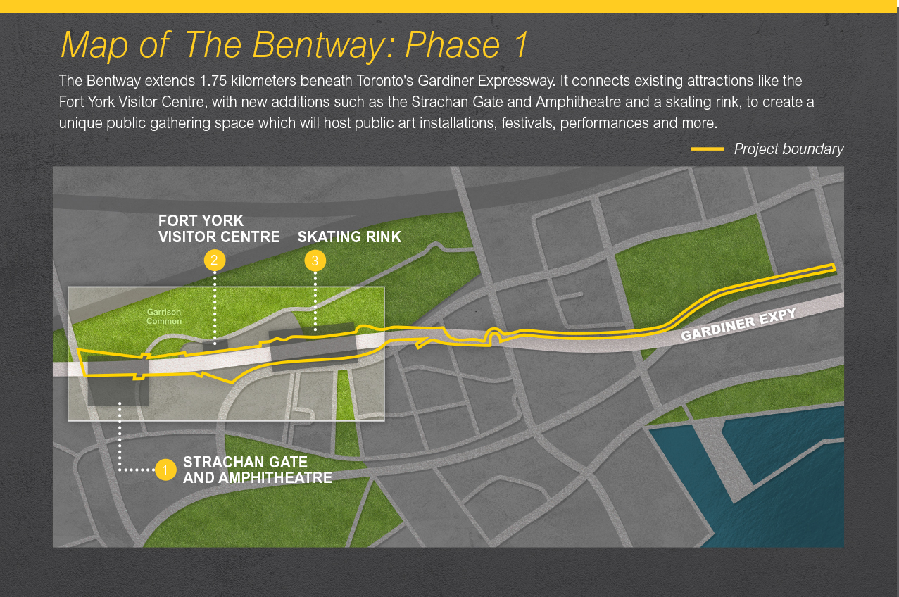 Map of The Bentway