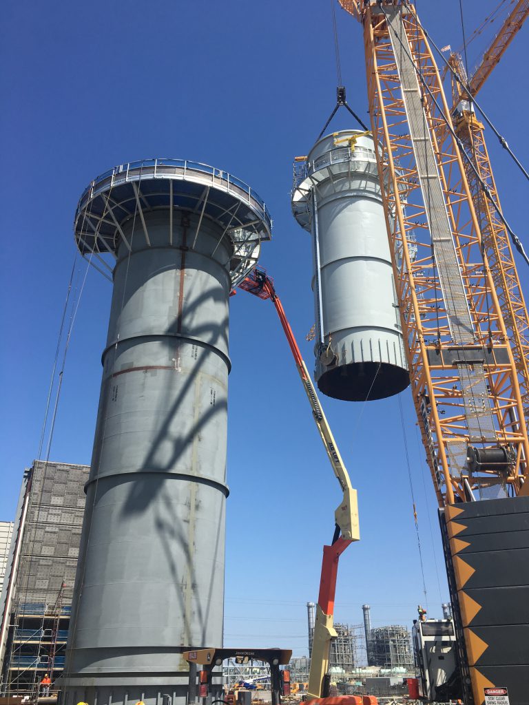 Kiewit installed two Vogt Heat Recovery Steam Generators (HRSGs) on each project. 
