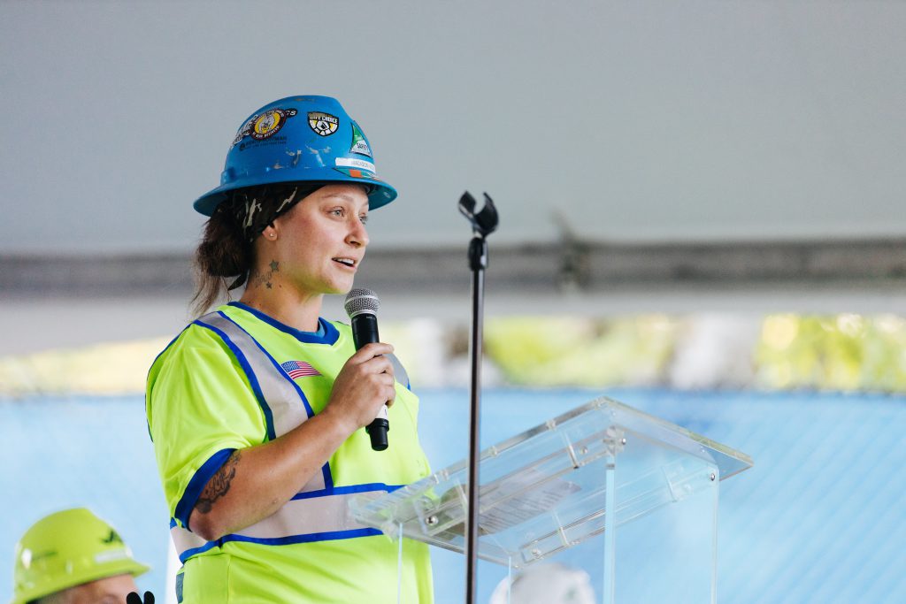 Craft Voice in Safety (CVIS) Chairwoman Madison Volk speaks about CVIS's role in keeping crews safe.