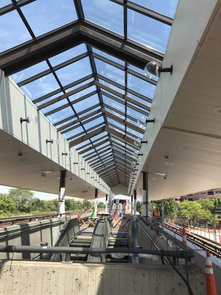 A look at Braddock Road's new skylight and light fixtures.