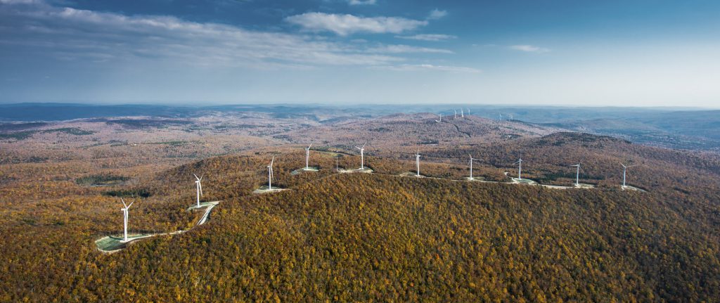 The Hoosac Wind Farm in Massachusetts included installation of a 34.5-kilovolt underground collector system for the wind farm’s 19 turbines and construction of the substation.