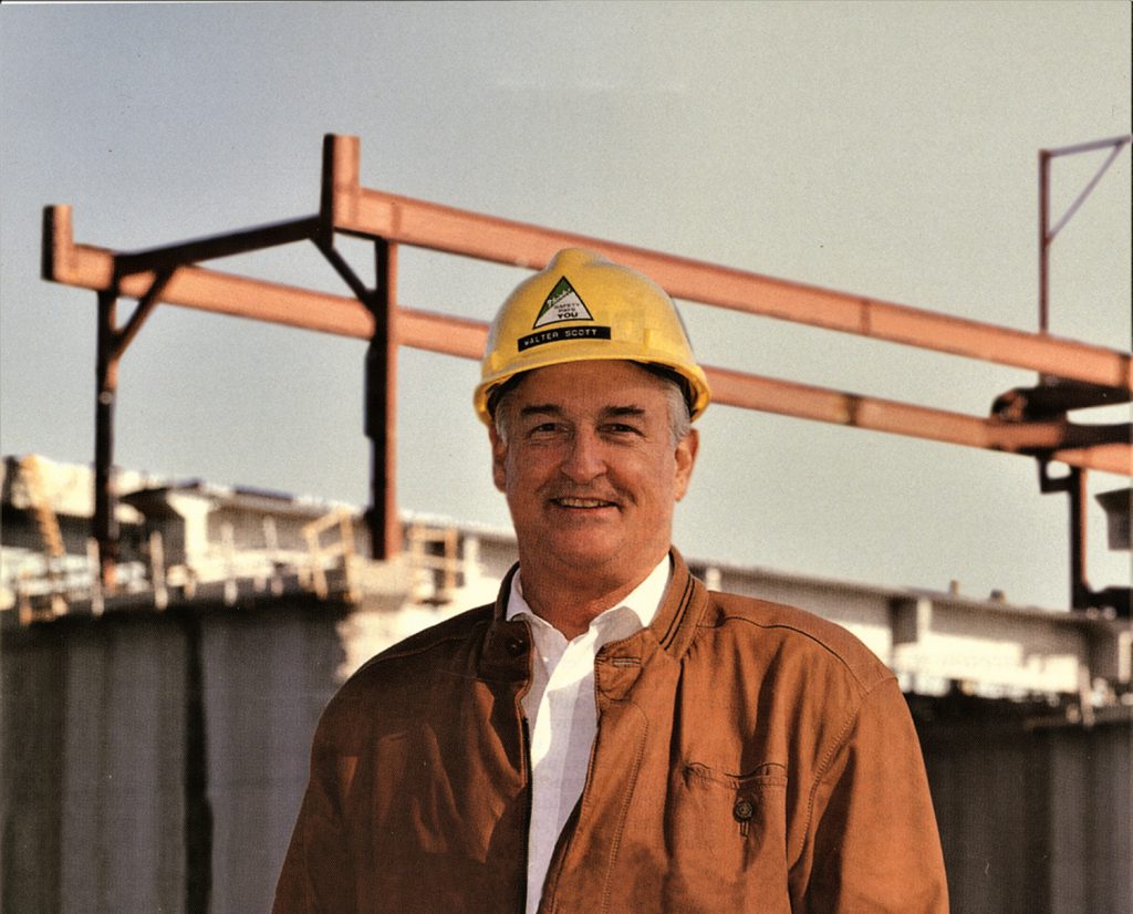 This photo of Walter out on a project appeared on the cover of ENR in March 1993.