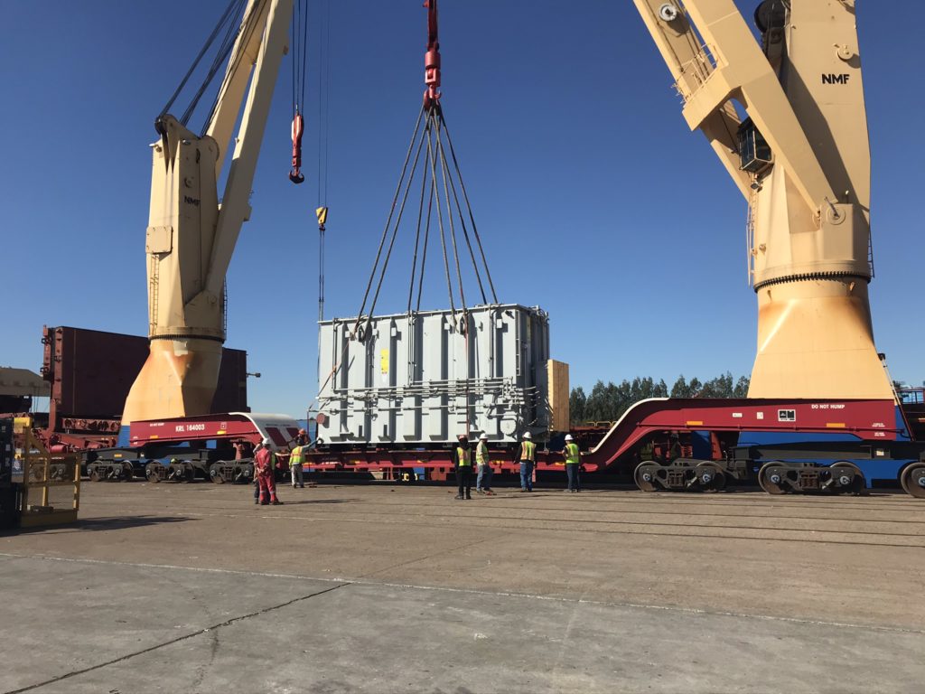 The generator step-up transformer pictured was the largest unit the supplier had exported from Brazil to date.