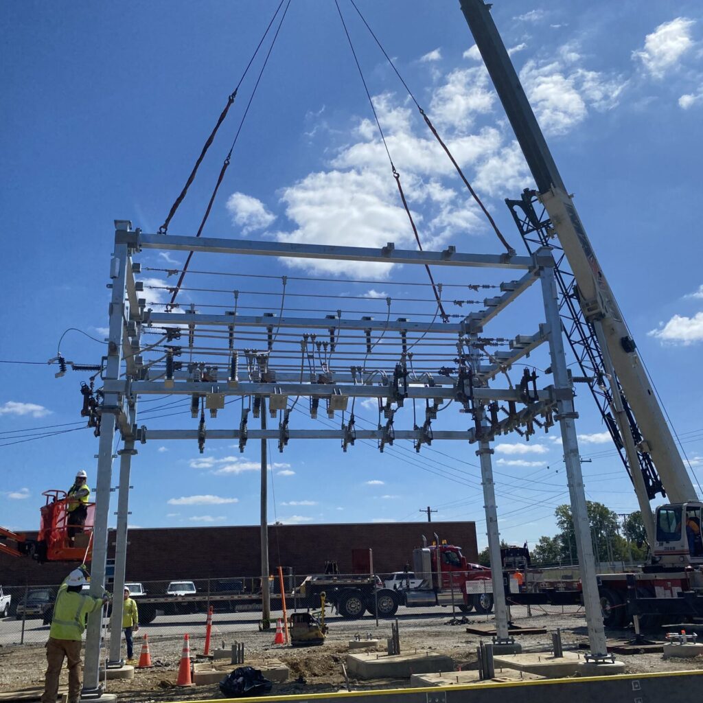 Substation improvements are closer to direct swaps in equipment, but still require collaboration between the engineering and construction teams.