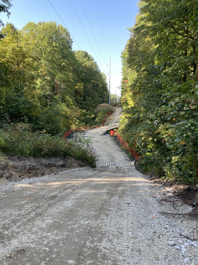 Aging infrastructure using wooden poles is often changed for steel, as in the Hartford, Michigan upgrades.