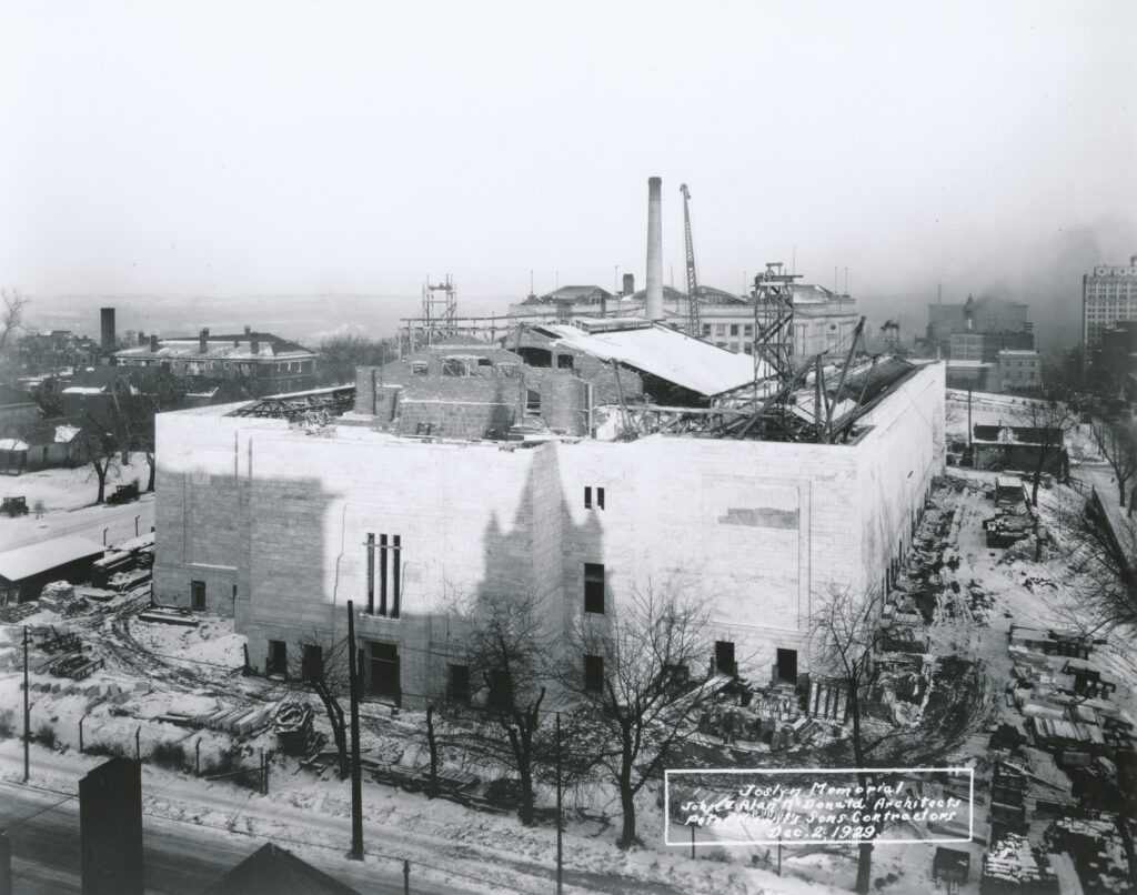 The Joslyn under construction in 1929.