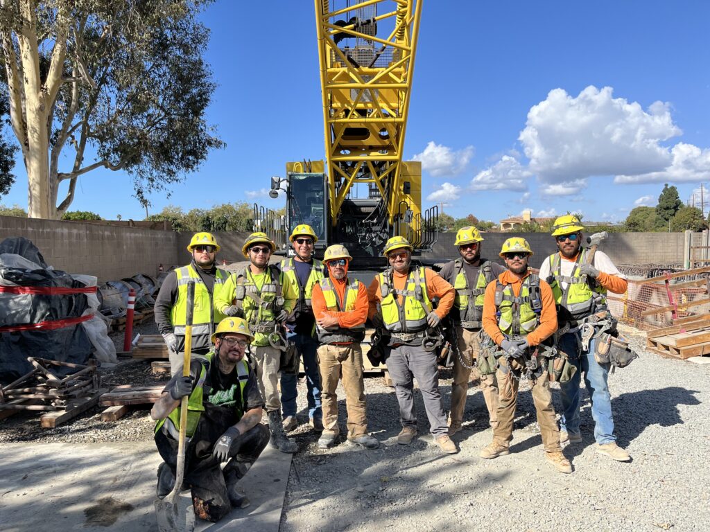 The crew on this project is small, but there’s no shortage of expertise and experience. This small team played a key role in constructing the Ballona Pump Station building, completing the 50-foot-tall walls ahead of schedule and beating their budget.