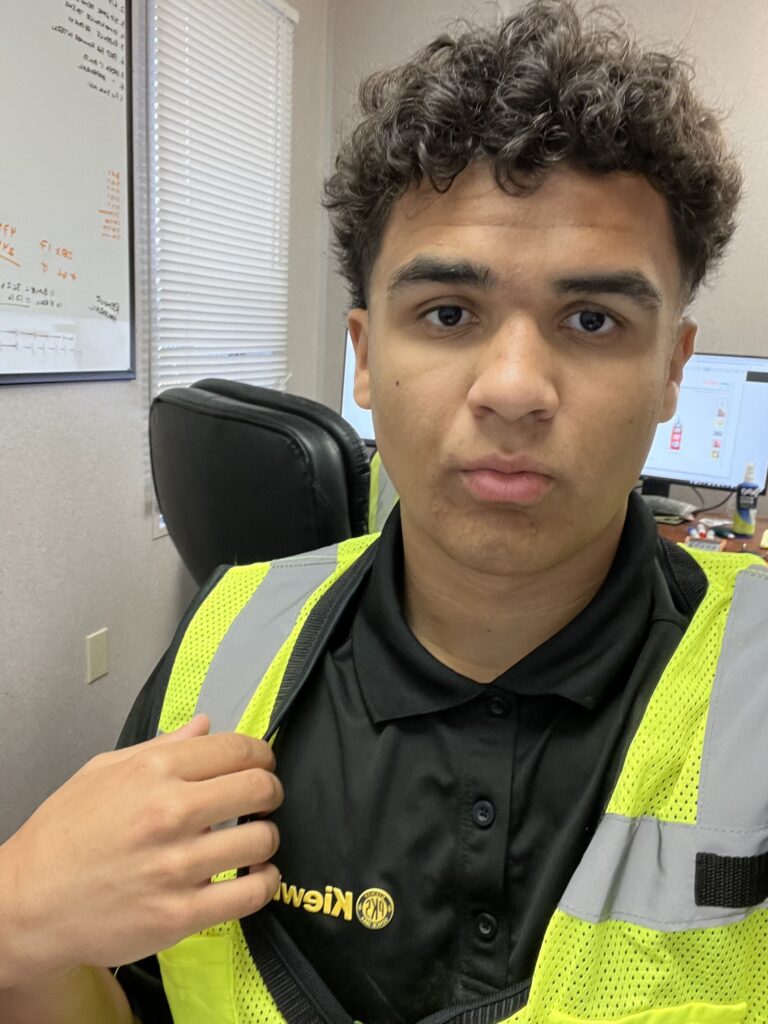 Noah Sanchez, Field/Office Engineer Intern, Van Nuys, California